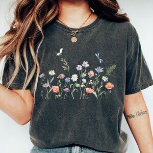 Wildflower Shirt, Flower Shirts, Aesthetic Wildflower Shirt